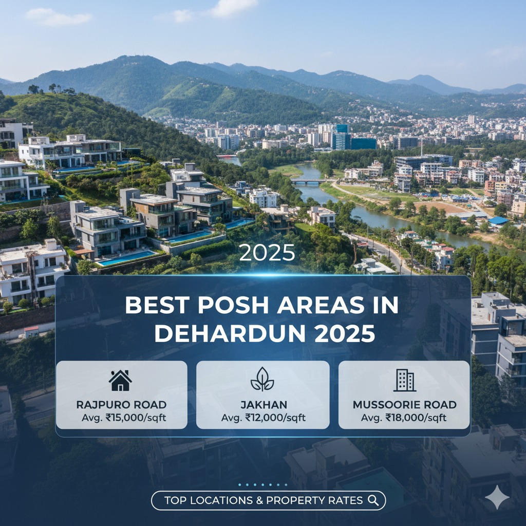  Best Posh Areas in Dehradun 2025 – Top Locations & Property Rates